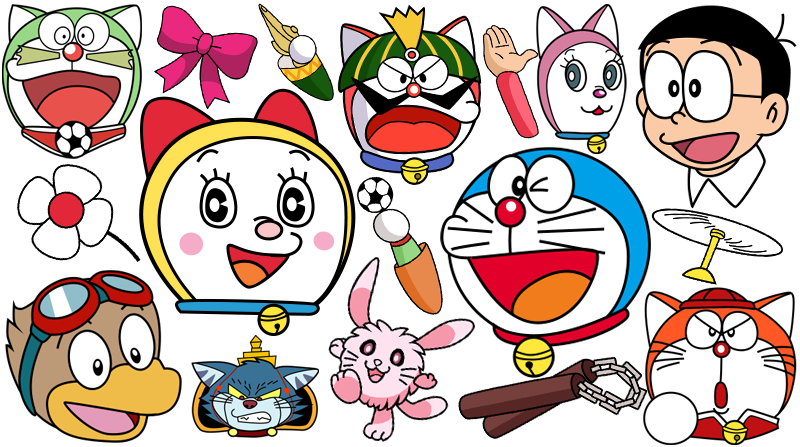 Doraemon Coloring Page | Easy Drawing Guides