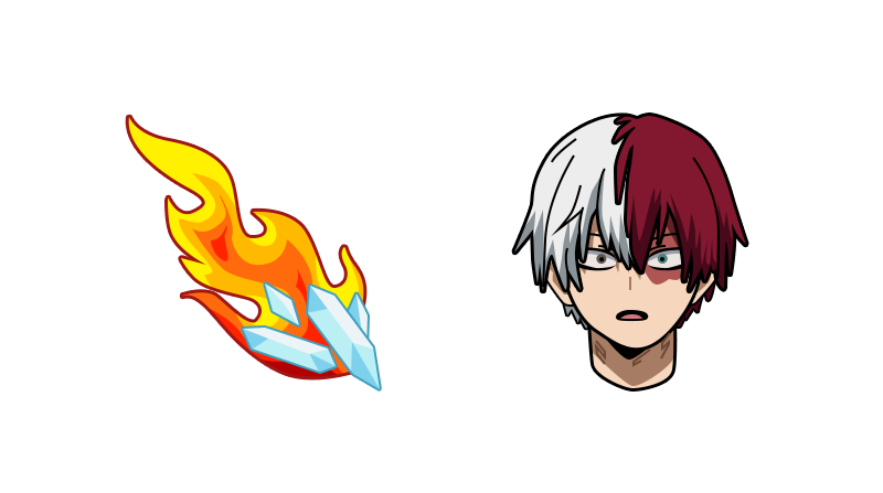 My Hero Academia Shoto Todoroki Cursor - Anime Cursor - Sweezy