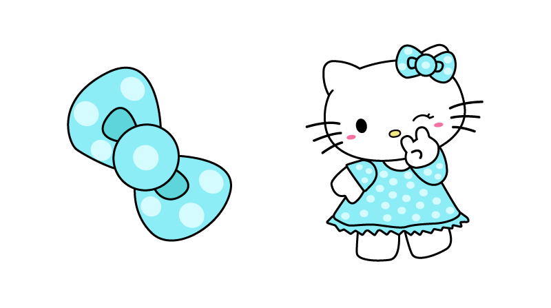 Hello Kitty in a Blue Dress Best Сursor