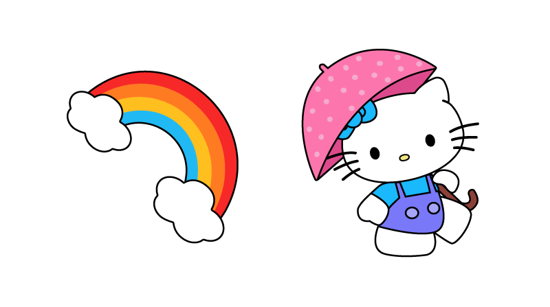 Hello Kitty with Umbrella