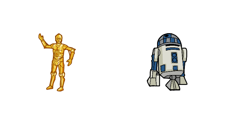 R2-D2 and C-3PO