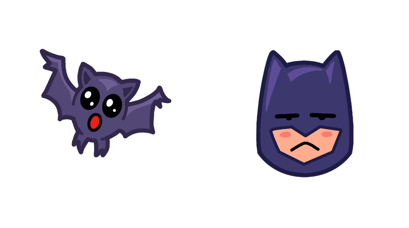 Halloween Bat and Batman Mask 